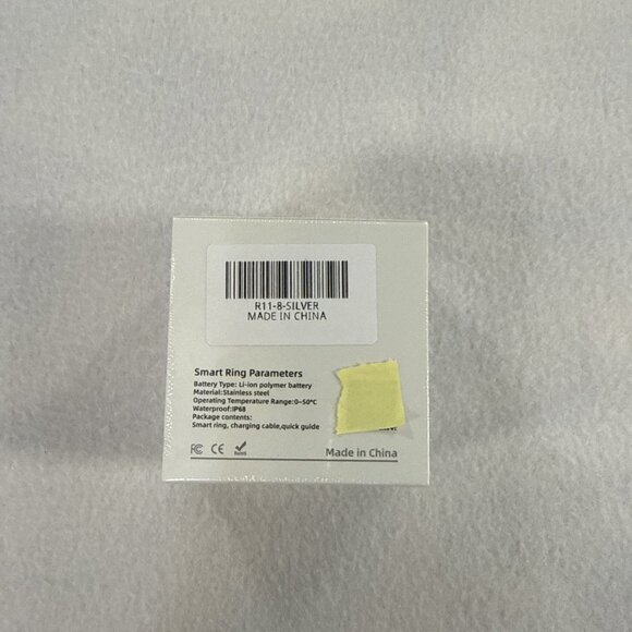 Silver Smart Ring Size 8 Silver Health And Fitness Tracker New Unopened - Picture 3 of 4